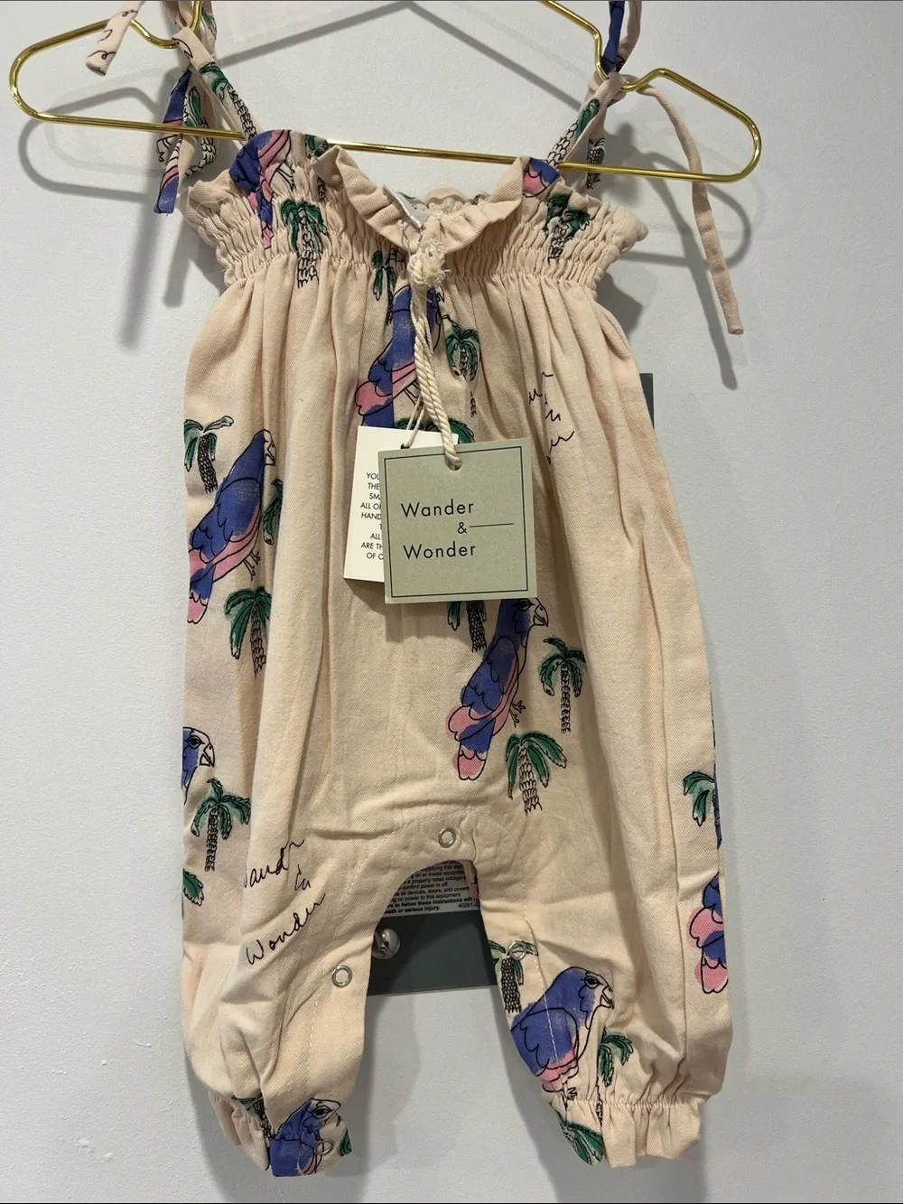 Parrot Print Kids Romper